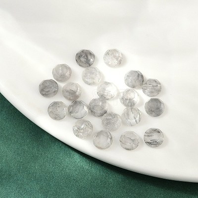 Natural Cloudy Quartz Cabochons G-B146-01A-1