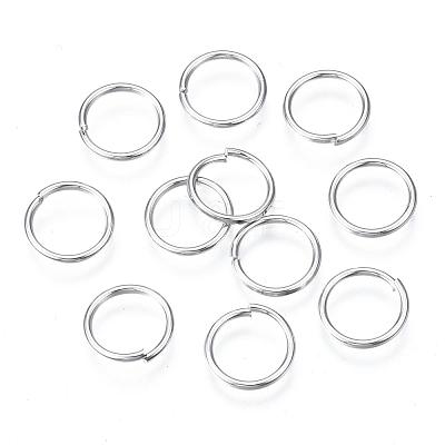Brass Open Jump Rings JRC10mm-NF-1