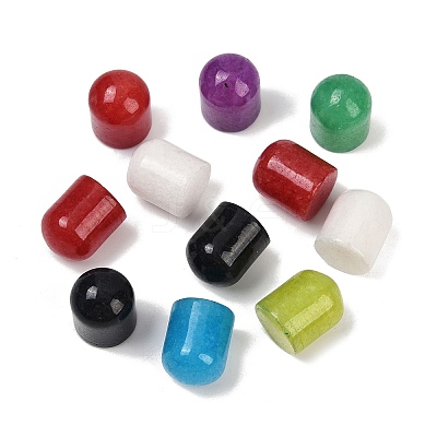 Natural Dyed White Jade Cabochons G-F795-D01-1