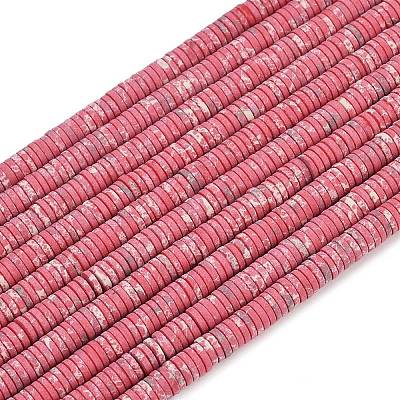 Dyed Synthetic Imperial Jasper Beads Strands G-A272-C06-04-1