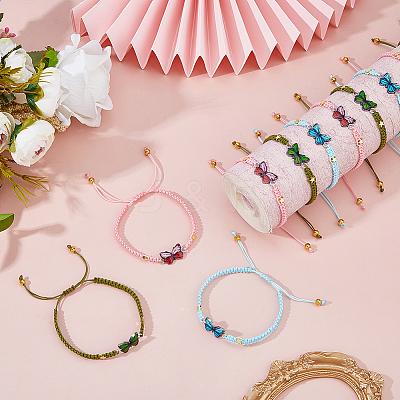 12Pcs 3 Style Nylon Cord Bracelets Making BJEW-HS00014-1