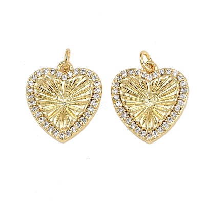 Brass Micro Pave Cubic Zirconia Pendants ZIRC-I367-11G-05-1