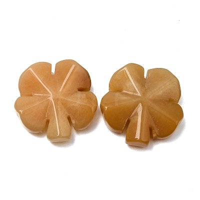 Natural Topaz Jade Carved Clover Display Decorration GG-CBA6D08-D04-1