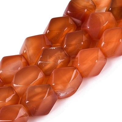 Natural Red Agate Beads Strands GG-N361-06A-02-1