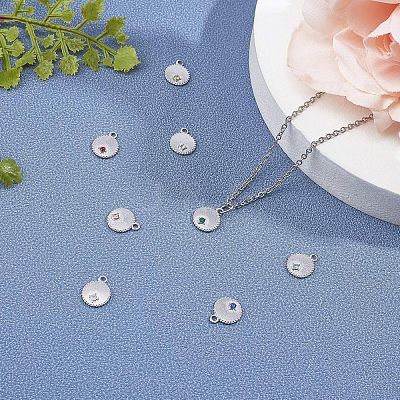 304 Stainless Steel Pendant Rhinestone Settings STAS-UN0007-21P-1