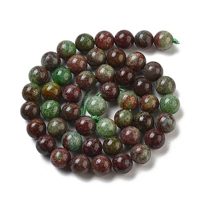 Natural Green Opal Beads Strands G-H045-A03-6MM-1