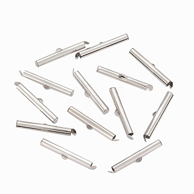 Iron Slide On End Clasp Tubes LS-X-IFIN-R212-3.0cm-P-1