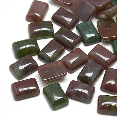 Natural Indian Agate Cabochons G-T028-10x14mm-12-1