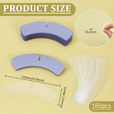 PVC Shirt Collar Shaping Support LS-FIND-WH0159-20B-1
