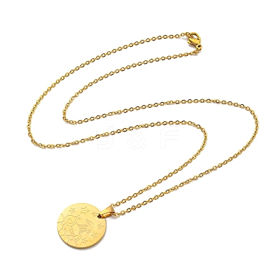 Constellation Pendant Necklaces NJEW-S422-04G-10-1