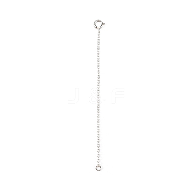925 Sterling Silver Chain Extender BJEW-WH0016-10A-P-1