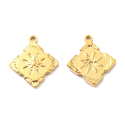 PVD Vacuum Plating 304 Stainless Steel Pendant Rhinestone Settings STAS-F287-52G-1