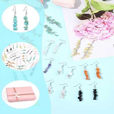 24Pair 316 Surgical Stainless Steel Dangle Earrings EJEW-FS00057-1