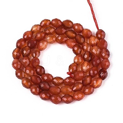Natural Carnelian Beads Strands G-T142-84-1