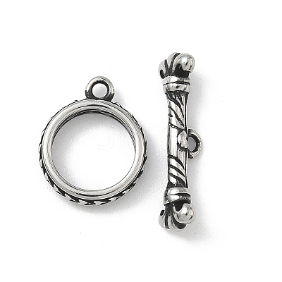 304 Stainless Steel Toggle Clasps STAS-L022-563AS-1