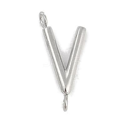304 Stainless Steel Letter Connector Charms STAS-M108-01P-22-1