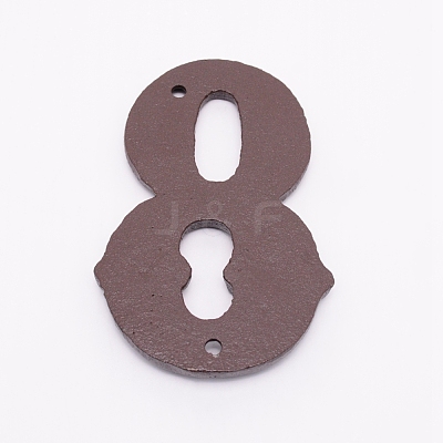 Iron Home Address Number X-AJEW-WH0018-93H-1
