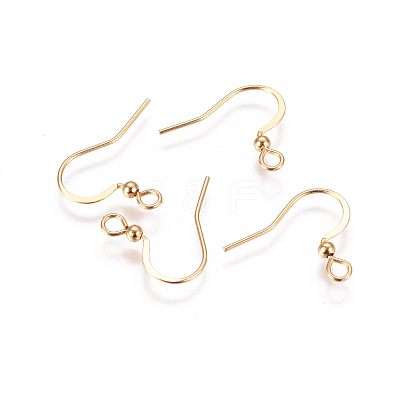 304 Stainless Steel French Earring Hooks X-STAS-F227-25-G-1