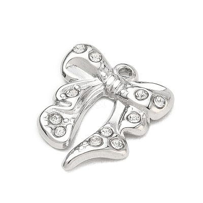 304 Stainless Steel Rhinestone Pendants SA-CBAAE04-05A-P-1