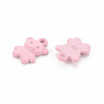 Spray Painted Alloy Charms PALLOY-Q433-034H-RS-1