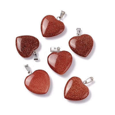 Synthetic Goldstone Pendants G-G956-B20-FF-1