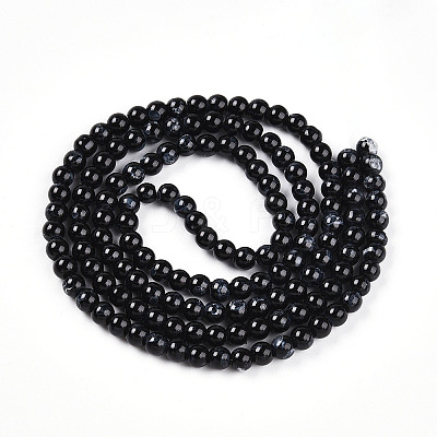 Baking Paint Glass Beads Strands DGLA-N003-6mm-A10-1
