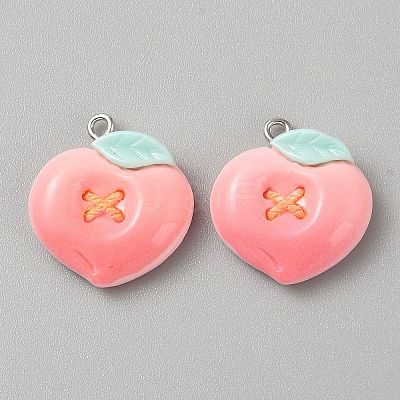 Opaque Resin Pendants CRES-CJC0011-004H-P-1