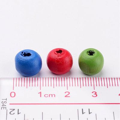 Dyed Natural Wood Beads X-WOOD-R249-047-1