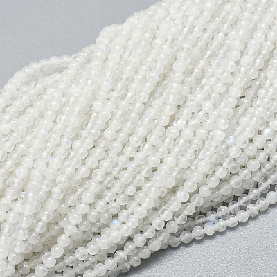 Natural Rainbow Moonstone Beads Strands X-G-A177-04-23-1