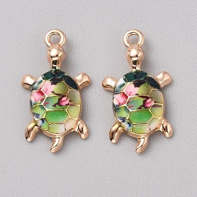 Alloy Enamel Pendants FIND-CJC0027-01G-13-1
