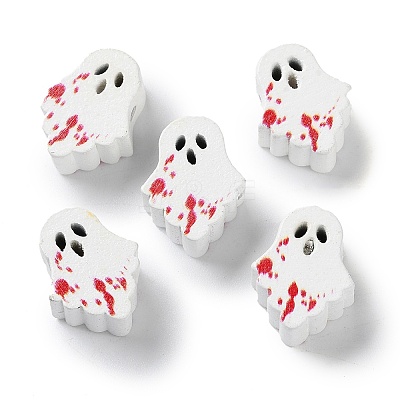 Printed Wood Beads WOOD-Z002-15A-1