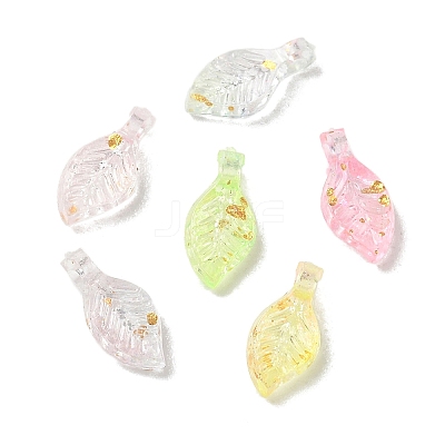 Transparent Acrylic and Gold Foil Pendants AC-CBAF9C1-04A-13-1