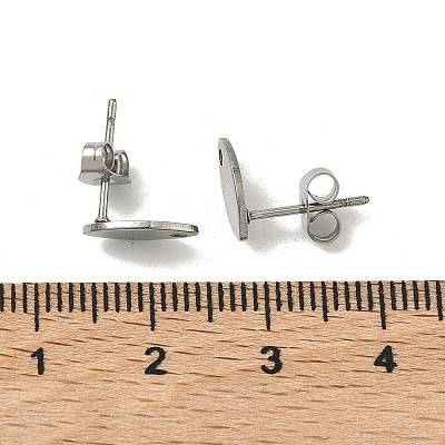 Non-Tarnish 304 Stainless Steel Stud Earring Findings X-STAS-R063-36-1