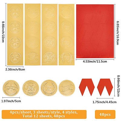 Waterproof PVC Single-Sided Stickers DIY-CP0013-01-1