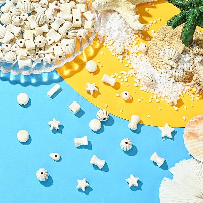 Acrylic Imitation Bone Beads OACR-CJC0022-004-1