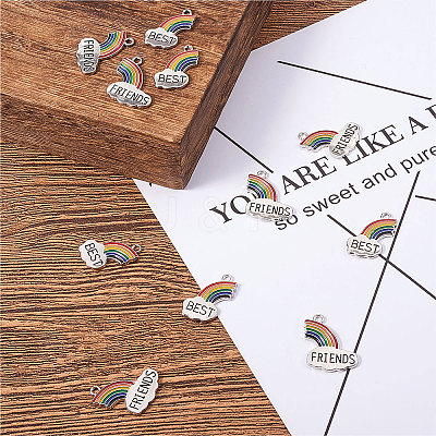 Alloy Enamel Pendants PALLOY-CJC0001-39P-1