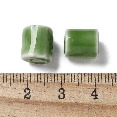 Handmade Porcelain Beads X1-PORC-L080-I16-1