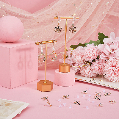 20Pcs Brass Stud Earring Findings KK-SC0003-92-1