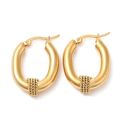 304 Stainless Steel Hoop Earrings EJEW-M221-04G-1