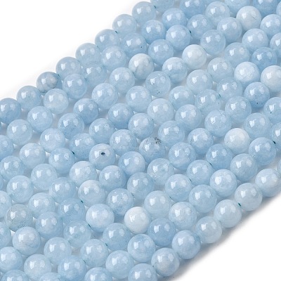 Natural Chalcedony Beads Strands G-S333-8mm-004-1-1