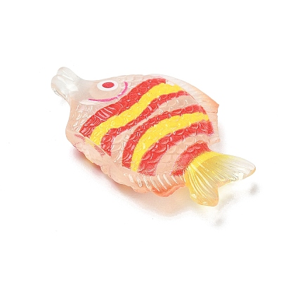 Transparent Resin Pendants RE-CBA098D-01E-1