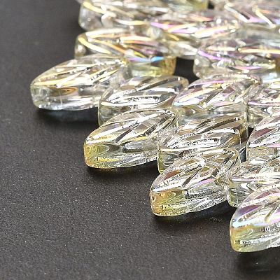 Electroplate Glass Beads Strands EGLA-B004-02A-FR01-1