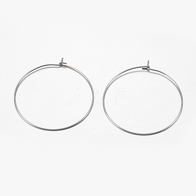 316 Surgical Stainless Steel Hoop Earrings Findings X-STAS-F149-32P-D-1