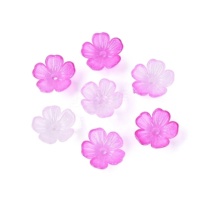 Transparent Plastic Bead Caps KY-Q005-02A-09-1