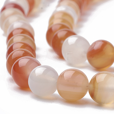 Natural Carnelian Beads Strands X-G-S295-13-8mm-1
