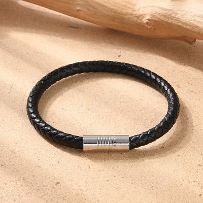 Mixed Braided Leather Cord Bracelets BJEW-I199-M-1