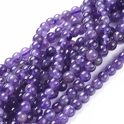 Natural Amethyst Beads Strands X-G-I256-02C-1