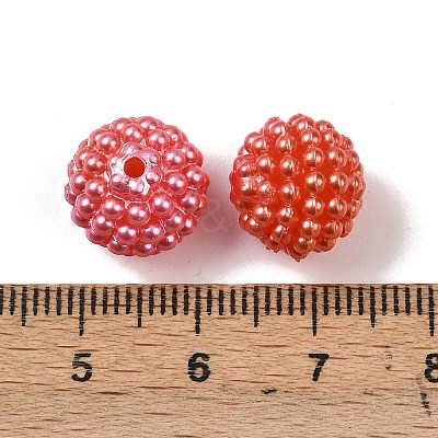 Imitation Pearl Acrylic Beads OACR-XCP0001-17B-1