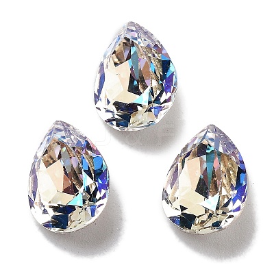 K9 Glass Rhinestone Cabochons GLAA-H034-03D-001MO-1