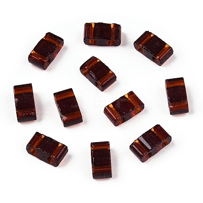 2-Hole Glass Seed Beads SEED-T003-01B-09-1